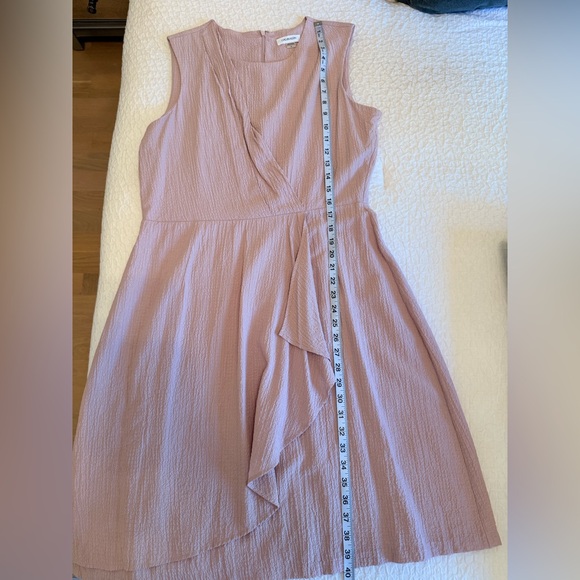 Calvin Klein Textured Blush Pink Sleeveless Dress (Size 12) - Picture 5 of 13